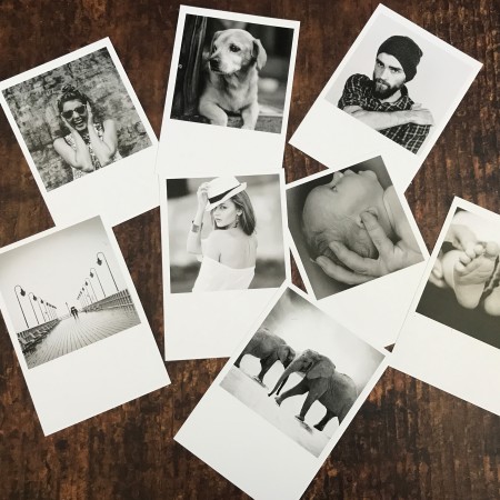 Ultra Thick Retro Photo Print Cards - Pack Of 8